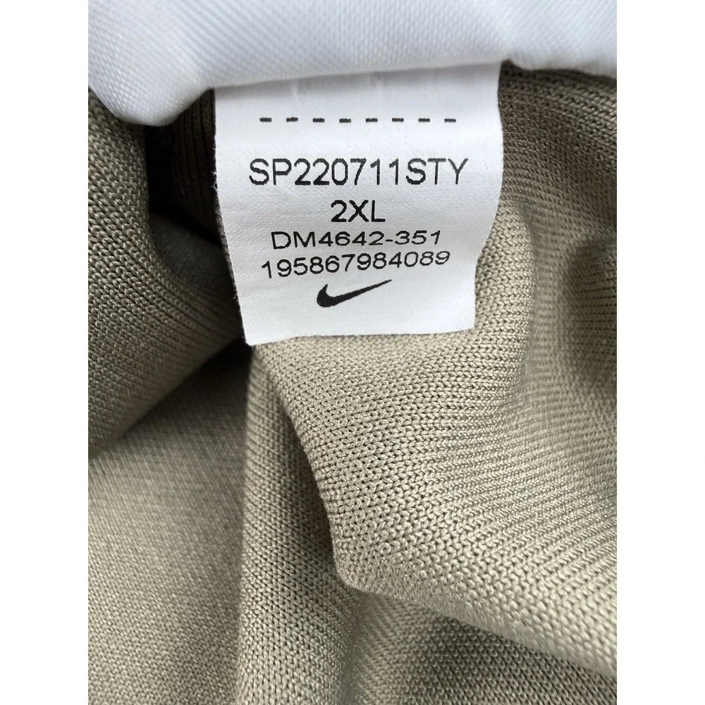 Nike Tape Hoodie Sweatshirt Womens XXL Olive Green DM4642-351 Center‎ Swoosh